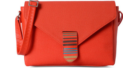 

Baggit Women Casual Orange PU Sling Bag