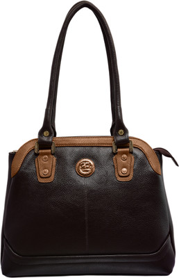 JFL-Jewellery For Less Women Formal Black PU Shoulder Bag