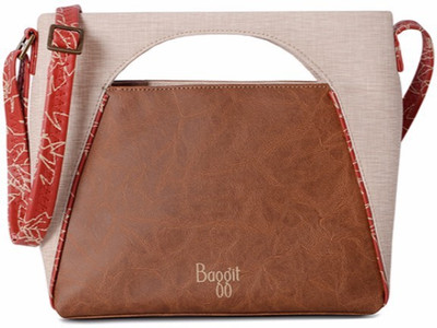 

Baggit Women Casual Tan PU Sling Bag