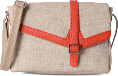 

Baggit Women Casual White PU Sling Bag
