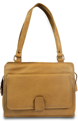 

VELINA Women Casual Tan Leatherette Hand-held Bag