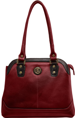 

JFL-Jewellery For Less Women Formal Maroon PU Shoulder Bag
