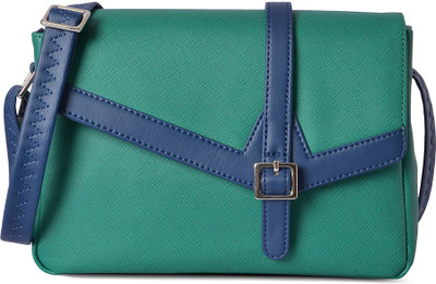 

Baggit Women Casual Green PU Sling Bag