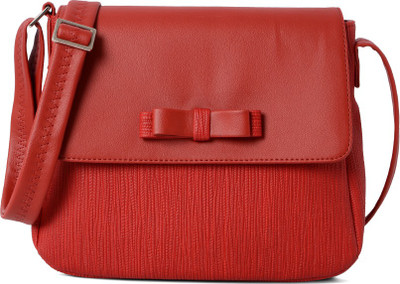 

Baggit Women Casual Red PU Sling Bag