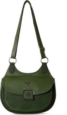 

Baggit Women Casual Green PU Sling Bag