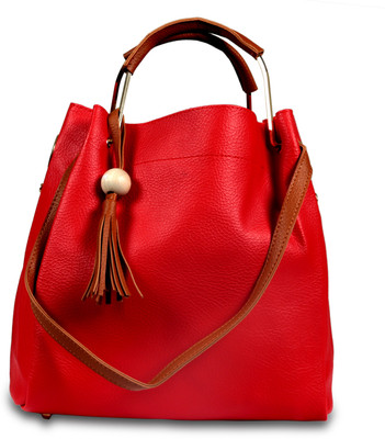 

velina Girls Casual Red Leatherette Messenger Bag
