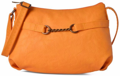 

Baggit Women Casual Yellow PU Sling Bag
