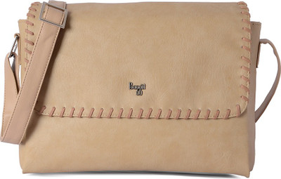 Baggit Women Casual Beige PU Sling Bag