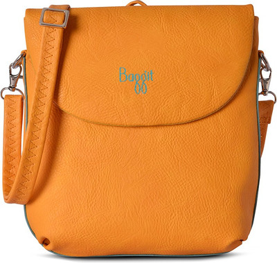 

Baggit Women Casual Yellow PU Sling Bag
