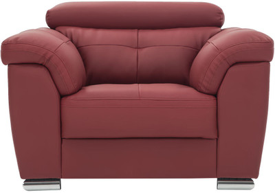

Durian CHARLES/A/1 Leatherette 1 Seater Sofa(Finish Color - Burgandy)