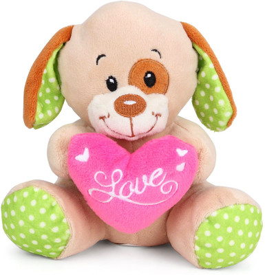 

Starwalk Beige Dog Plush with Pink Heart 14 cm - 14 cm(Multicolor)