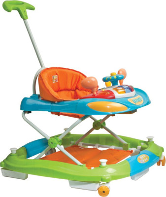 

Baby Love Musical 2-in-1 Walker With Parent Rod(Green, Blue), Blue;green