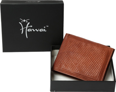 

Hawai Men Brown Genuine Leather Wallet(6 Card Slots)