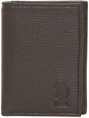 

U.S. Polo Assn Men Brown Genuine Leather Wallet(7 Card Slots)