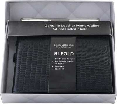 

msepl Men Black Genuine Leather Wallet(8 Card Slots)