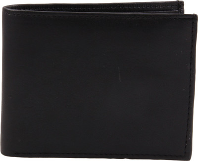 

UC Men Black Genuine Leather Wallet(1 Card Slot), Black-1145