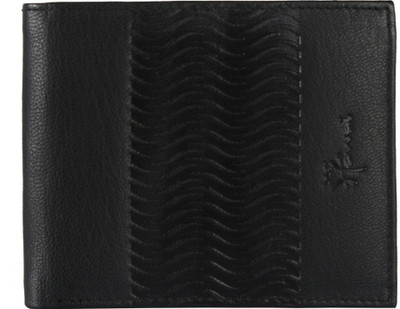 

Hawai Men Black Genuine Leather Wallet(6 Card Slots)