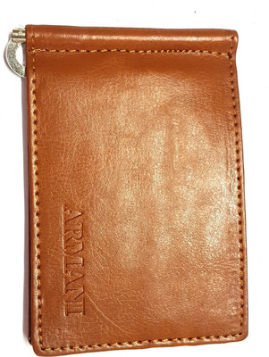 

Jinx Zone Men Brown Artificial Leather Money Clip(8 Card Slots)