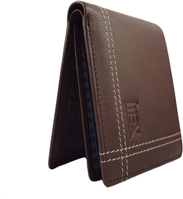 

imex international Men Brown Genuine Leather Wallet(10 Card Slots)