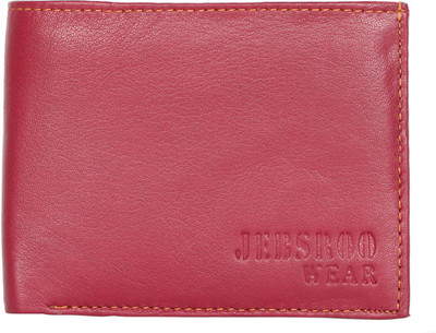 

JEBSROO WEAR Men Pink Genuine Leather Wallet(5 Card Slots)