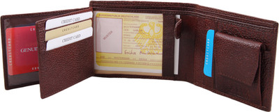 

uc Men Brown Genuine Leather Wallet(11 Card Slots), Brown-1156