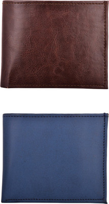 

Exotique Men Multicolor Artificial Leather Wallet(5 Card Slots), Blue;brown