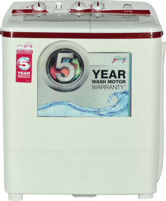 Godrej 6.2 Kg Semi Automatic Top Load(GWS 6204 PPD TWIN TUB)
