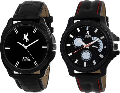 POLO HUNTER PH-1324 Pack Of 2 Stylish Elegant Watch  - For Men   Watches  (Polo Hunter)