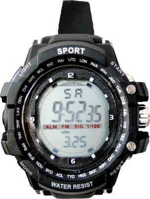 Mikalo Trendy Black 7 Multi Color Lights Watch  - For Men & Women   Watches  (Mikalo)