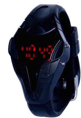 

PTCMart Black Strap Watch Sport Quartz Wrist Men Mens Digital Watch - For Boys
