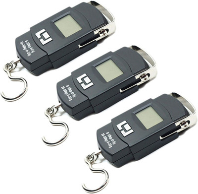 

AmtiQ New Digital Electronic (Pack of 3) Portable 25Kg Luggage Weighing Scale(Black)