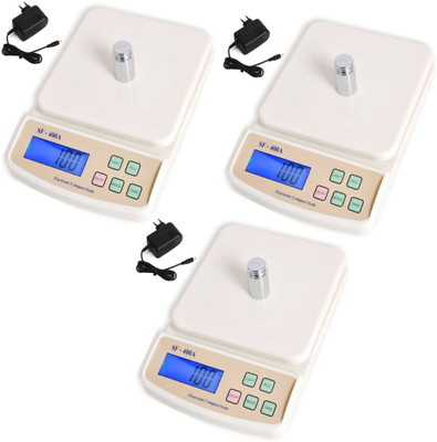 AmtiQ New Digital Electronic (Pack of 3) SF 400A with Adapter 5Kg Kitchen Weighing Scale(Off-White) available at flipkart for Rs.1447