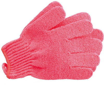 

Sukot pink Exfoliate Loofah Body Scrubber Bathroom Shower Bath Glove