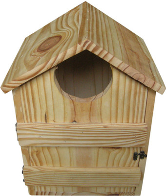 

Birdhousebuilder FKNB0028 Owl Nest Box Bird House(Wall Mounting, Tree Mounting, Free Standing)