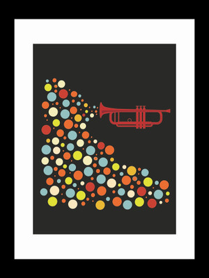 

ravgar Spread the magic of melodies Canvas Painting Wall Art [16 x 20 inch] Framed Cotton Fine Grain Primed Canvas Board (Set of 1)(Multicolor)