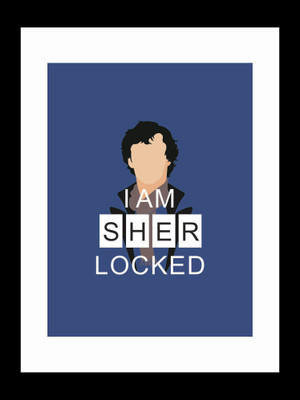 

ravgar Show your love for the famous Bakerstreet boy - Sherlock Homes Canvas Painting Wall Art [16 x 20 inch] Framed Cotton Fine Grain Primed Canvas Board (Set of 1)(Multicolor)