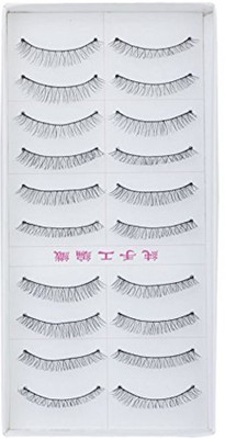 Siempre21 10 Pairs Black Sparse False Eyelashes Eye Lashes Extension Make up(Pack of 20)