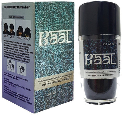 

Baal Human Hair Fiber / Hair Loss Concealer For Men & Women , Dark Brown(16 g)