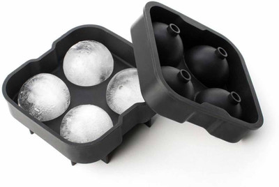 

CheckSums Black Silicone Ice Ball Maker(Pack of 1)