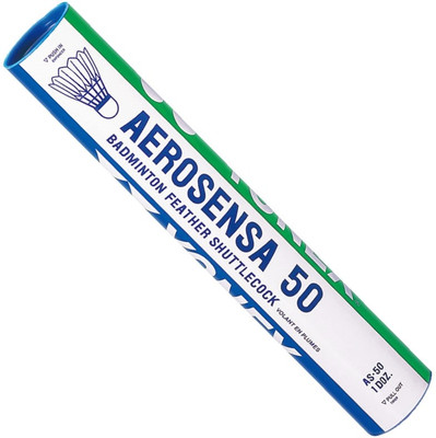 

Yonex Yonex Aerosensa 50 Shuttle cock (pack of 12) Feather Shuttle - White(Medium, 77, Pack of 12)
