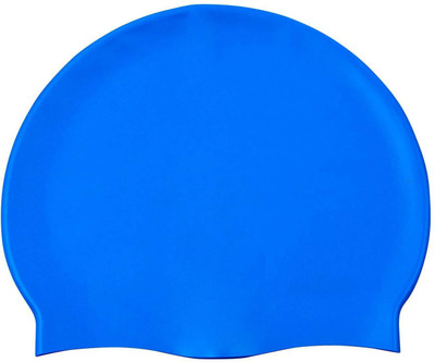 

Best Ideas Silicone Swim Cap Swimming Cap(Multicolor, Pack of 1), Blue