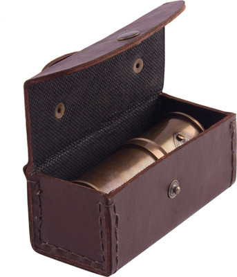 

Kartique with Leather Box Royal Navy London 1915 | Nautical Gift | Antique | Vintage | Functional | Showpiece | 6.7 inch Refracting Telescope(Manual Tracking)