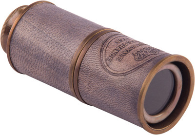 

Kartique with Leather | Nautical Gift | Antique | Vintage | Functional | Showpiece | 6.5 inch Refracting Telescope(Manual Tracking)
