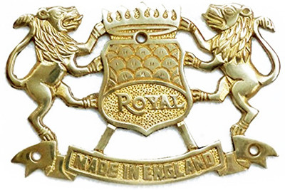 

Almos Bullet Motorcycle Rear Number Plate Royal Enfield Emblem