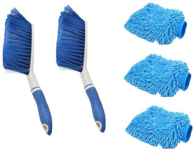 

Mily Plastic Wet and Dry Brush(Multicolor, Pack of 5)