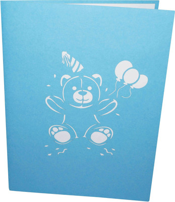 

Indifashion Birthday Bear Greeting Card(Blue, Pack of 1)