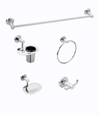 

handy Stainless Steel Bathroom Set(Pack of 5)