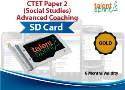 

TalentSprint CTET Paper 2(Social Studies) Advanced Coaching(SD Card)
