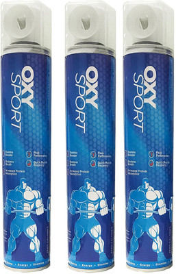 

OXY SPORT oxygen cans 3 Pack Respiratory Exerciser(Pack of 3)