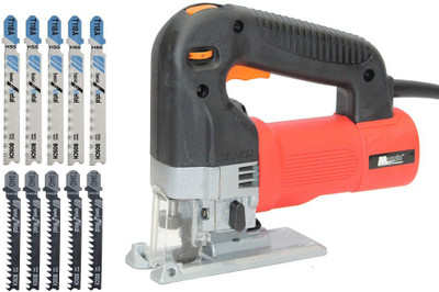 

Digital Craft Jigsaw Machine 65MM 600W Pendulum Action Jig Saw Variable Speed Plus Free JIGSAW BLADES MATRIX MTX-JS60 2 inch Straight-line Sander